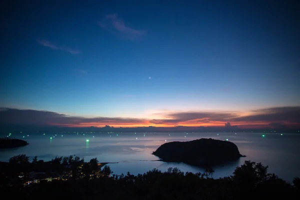 Zonsondergang over koh ma eiland — Stockfoto