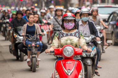 Traffic in Hanoi clipart