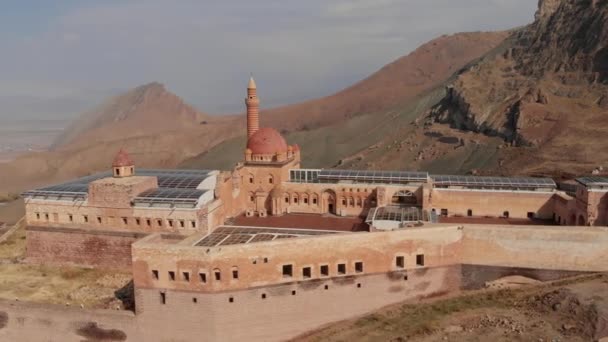 Istana Ishak Pasha di kota Agri, Turki Timur — Stok Video