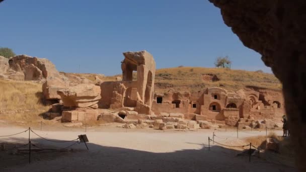 Dara ou Daras uma cidade antiga na Anatólia Oriental, Turquia — Vídeo de Stock