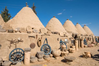 Harran, Sanli Urfa, Türkiye 'nin geleneksel konik evleri