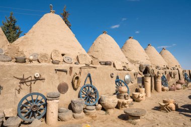 Traditional conical houses of Harran, Sanli Urfa, Turkey clipart