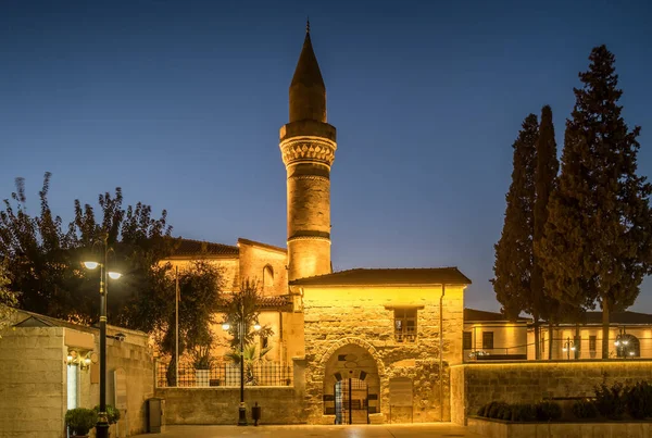 Historische Sih Kasteli moskee bij schemering in Gaziantep, Turkije — Stockfoto