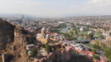 Gürcistan 'ın Tiflis şehrinin insansız hava aracı görüntüleri