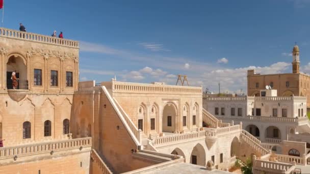 Rumah Tamu Midyat di Kota Midyat, Provinsi Mardin, Turke — Stok Video
