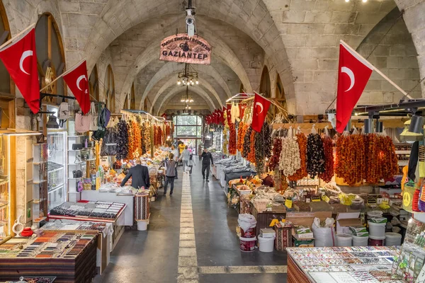 Vecchio bazar Zincirli Bedesten nel centro storico di Gaziantep — Foto Stock