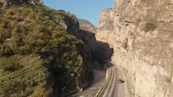 Hell Creek Canyon in Ardanuc Stadt in Artvin, Türkei — Stockvideo