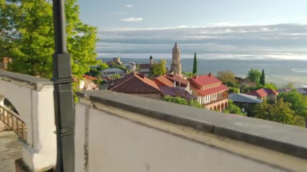 Signagi, aşk şehri, Kakheti Bölgesi, Georgia — Stok video