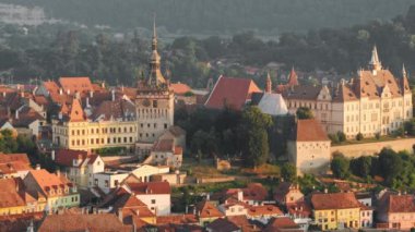 Romanya 'nın Sighisoara kenti yazın