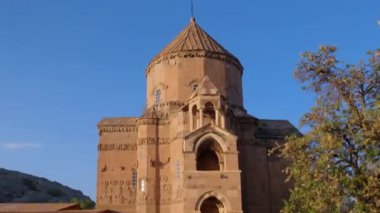 Doğu Türkiye 'deki Van Gölü' ndeki Akdamar Adası 'ndaki Kutsal Haç Katedrali