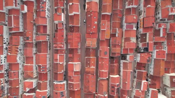 Nazare Portekiz Büyüleyici Eski Kasabadaki Kırmızı Kiremitli Çatı Manzarası Geleneksel — Stok video