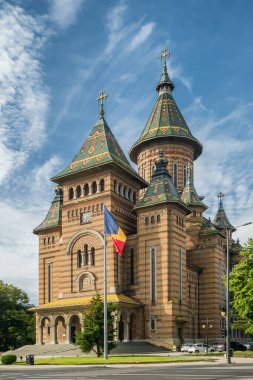 Timisoara Ortodoks Katedrali veya Romanya 'nın Timisoara kentindeki Üç Azizin Katedrali