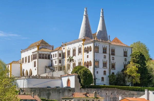Sintra National Palace Ηλιόλουστη Μέρα Στην Πόλη Sintra Πορτογαλία Εθνικό — Φωτογραφία Αρχείου