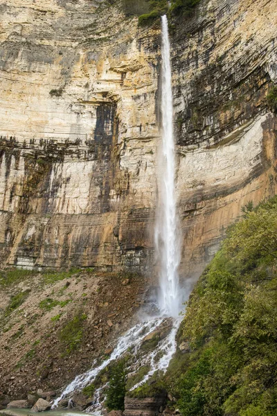 Cascada Kinchkha Cañón Del Río Okatse Alta Cascada Región Imereti — Foto de Stock