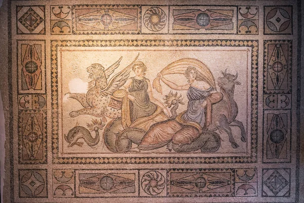 Gaziantep Turchia Ottobre 2021 Antico Mosaico Arte Zeugma Museo Del — Foto Stock