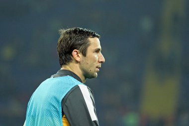 Futbol maçtan önce ısınma-up oyuncular