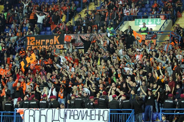 FC shakhtar donetsk fanów — Zdjęcie stockowe