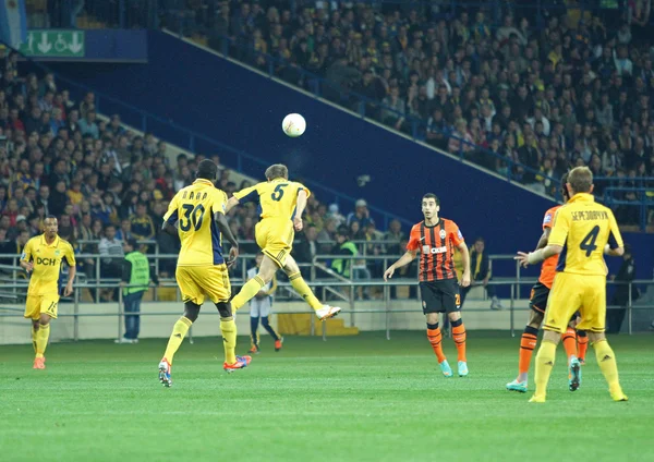 Metalist Kharkiv vs Shakhtar Donetsk football match — Stock Photo, Image