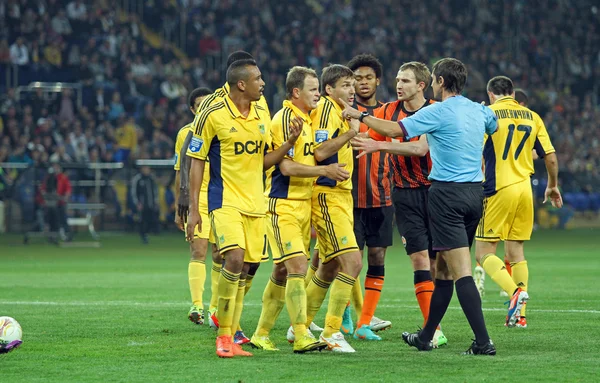 Metalist kharkiv vs shakhtar donetsk futbol maçı — Stok fotoğraf