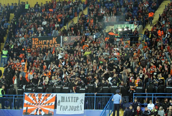 FC shakhtar donetsk fanów — Zdjęcie stockowe