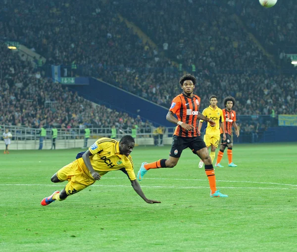 Metalist kharkiv vs shakhtar donetsk futbol maçı — Stok fotoğraf