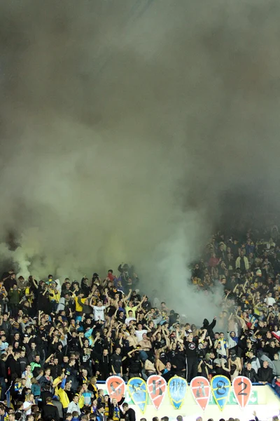 Fãs do FC Metalist Kharkiv — Fotografia de Stock