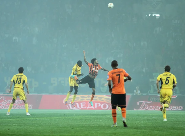 Metalist Kharkiv vs Shakhtar Donetsk football match — Stock Photo, Image