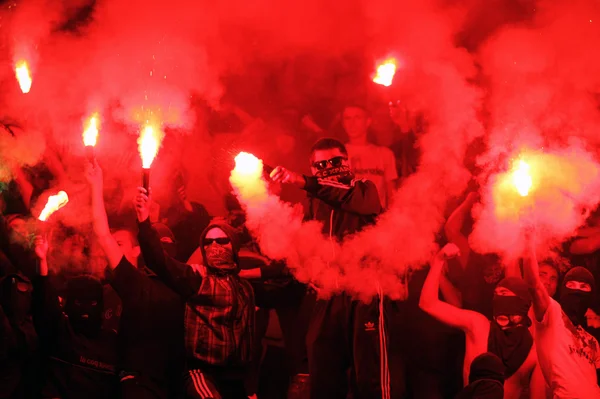 FC metalist Charkov ventilátory — Stock fotografie