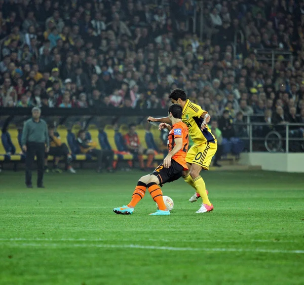 Metalist kharkiv vs shakhtar donetsk voetbalwedstrijd — Stockfoto