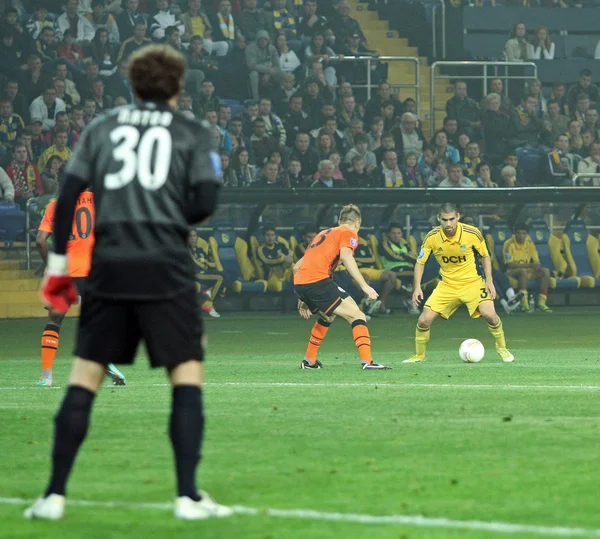 Metalist Kharkiv vs Shakhtar Donetsk partido de fútbol —  Fotos de Stock