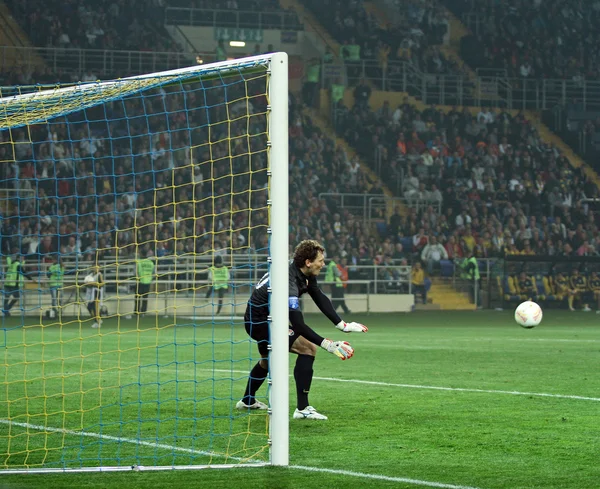 Metalist kharkiv vs shakhtar donetsk voetbalwedstrijd — Stockfoto