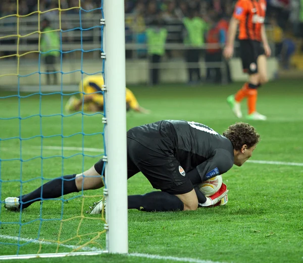 Metalist Charków vs Szachtar Donieck mecz piłki nożnej — Zdjęcie stockowe