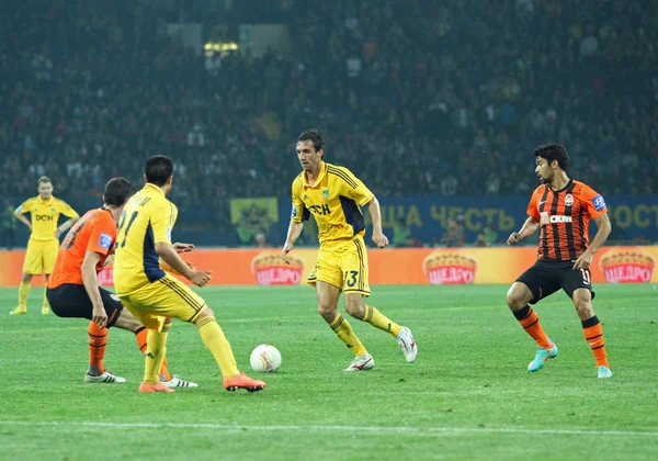 Metalist Charkov vs Šachtar Doněck fotbalové utkání — Stock fotografie