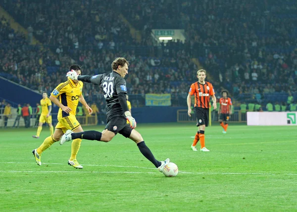 Metalist 哈尔科夫 vs shakhtar 顿涅茨克足球比赛 — 图库照片