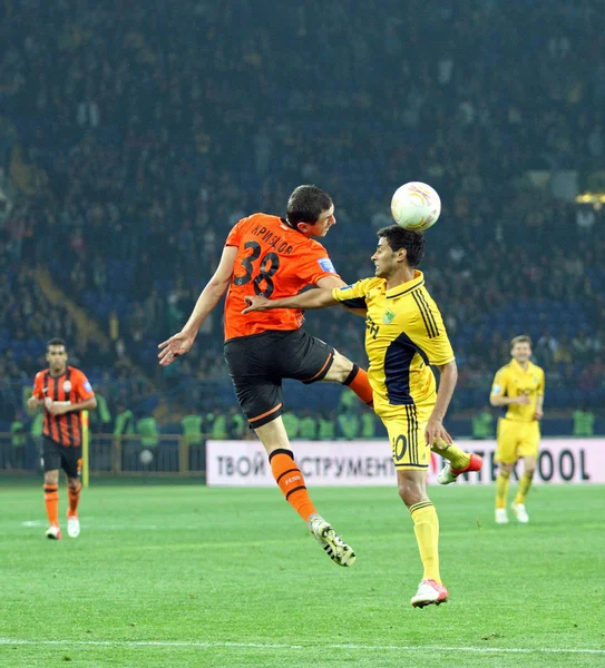 Metalist kharkiv vs shakhtar donetsk voetbalwedstrijd — Stockfoto