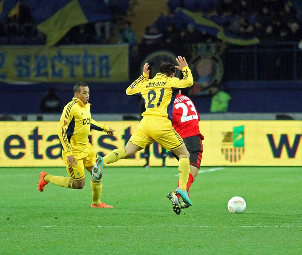 Spiel Metalist Charkiw gegen Bayer Leverkusen — Stockfoto