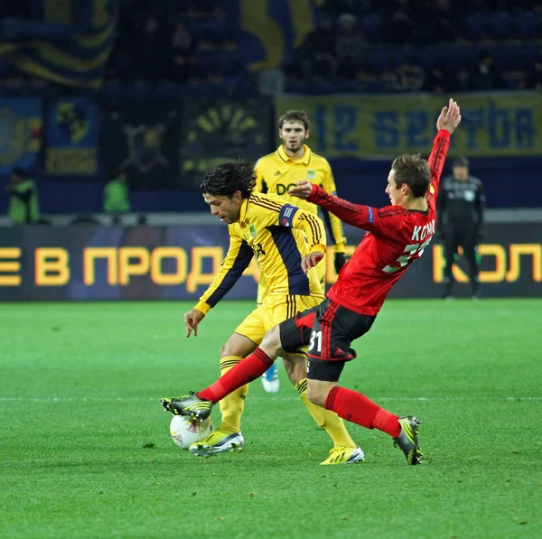 Jogo de Metalist Kharkiv vs Bayer Leverkusen — Fotografia de Stock