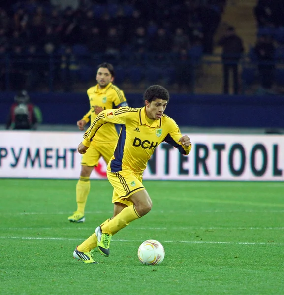 Metalist Kharkiv mot Bayer Leverkusen match – stockfoto