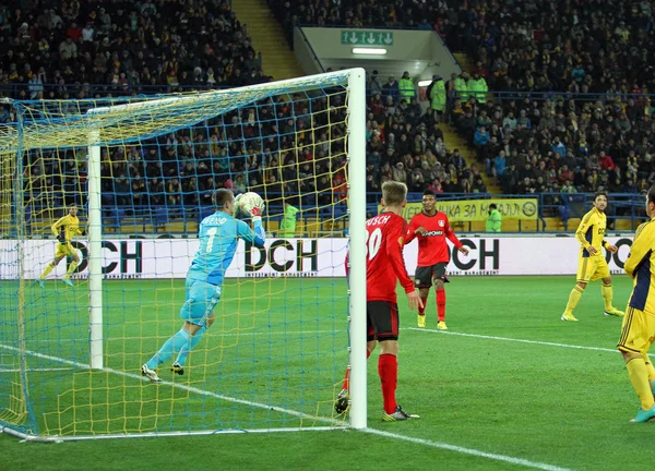 Metalist Kharkiv vs Bayer Leverkusen partita — Foto Stock