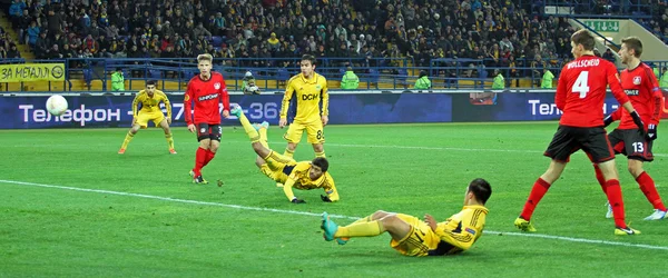 Metalist Kharkiv vs Bayer Leverkusen match — Stock Photo, Image