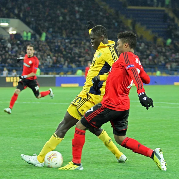 Jogo de Metalist Kharkiv vs Bayer Leverkusen — Fotografia de Stock