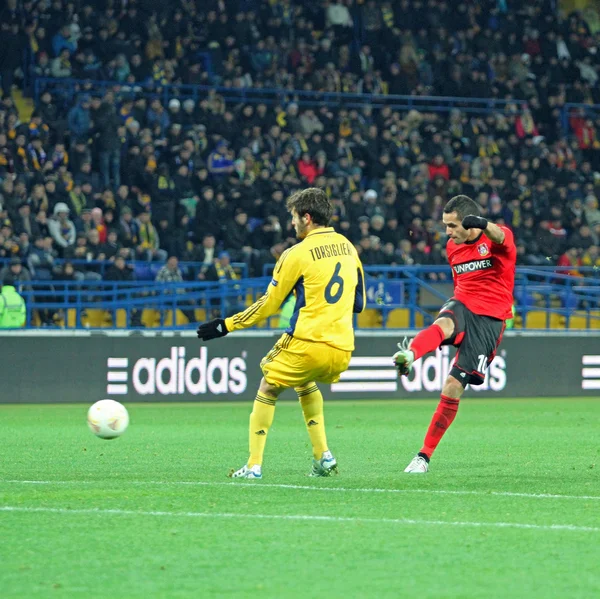 Metalist Kharkiv vs Bayer Leverkusen partita — Foto Stock