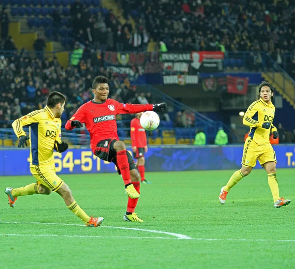 Jogo de Metalist Kharkiv vs Bayer Leverkusen — Fotografia de Stock