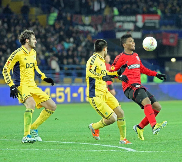 Metalist kharkiv vs bayer leverkusen maçı — Stok fotoğraf