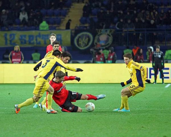 Metalist Kharkiv vs Bayer Leverkusen partita — Foto Stock