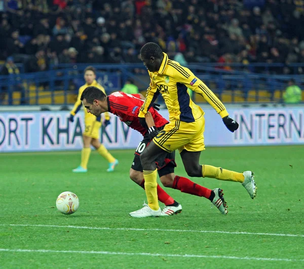 Metalist kharkiv vs bayer leverkusen maçı — Stok fotoğraf