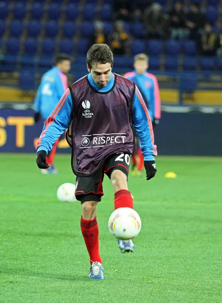 Metalist Charkov vs bayer leverkusen zápas — Stock fotografie