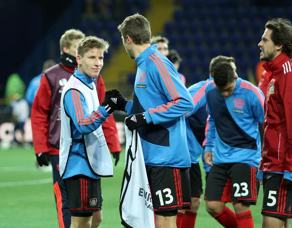 Metalist Kharkiv vs Bayer Leverkusen partido — Foto de Stock