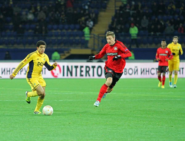 Metalist Kharkiv vs Bayer Leverkusen match — Stock Photo, Image