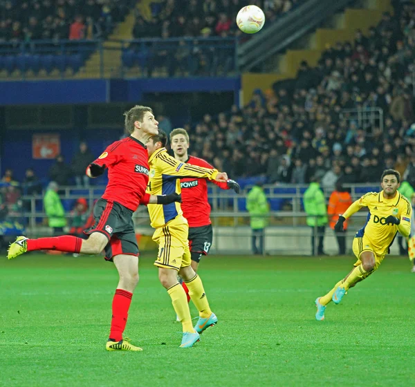 Metalist Kharkiv vs Bayer Leverkusen partita — Foto Stock